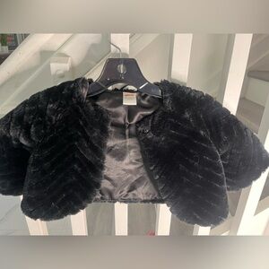 GYMBOREE GIRLS FAUX FUR JACKET 5/6
